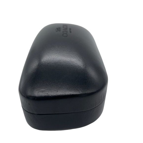 COACH Black Oversized Hard Clam Case for Your SUNglasses or EYEglasses - Picture 6 of 11